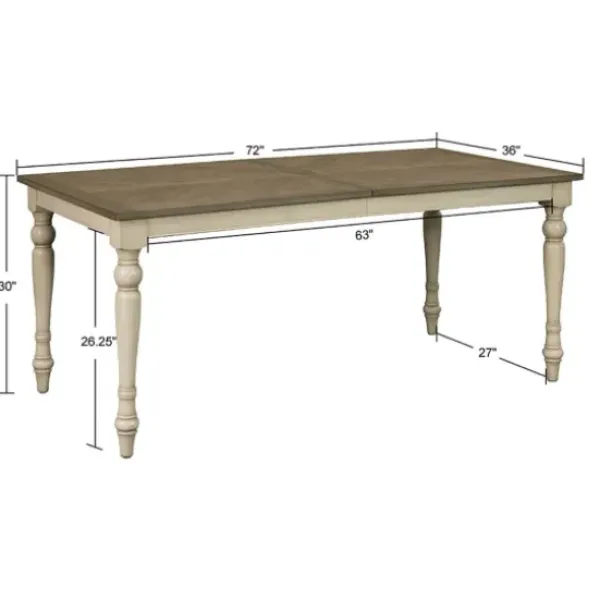 Dining Tables-Kirkland's Home Brown And Ivory Martha Stewart Dining Table Brown/Ivory