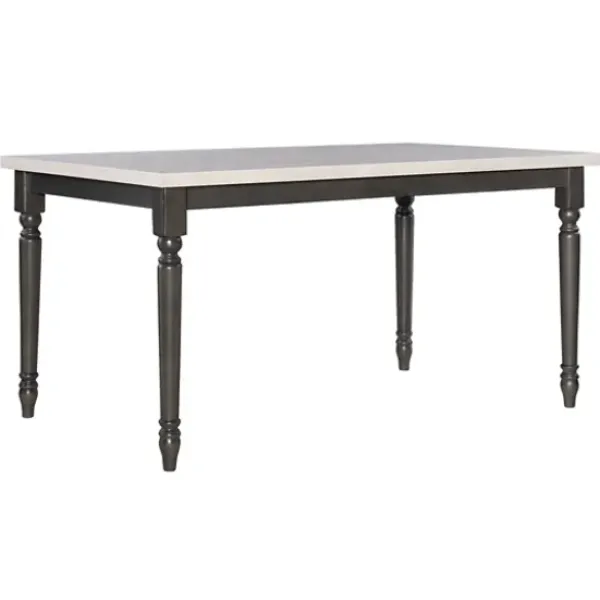 Dining Tables-Kirkland's Home Brown And White Traditional Dining Table Brown/White