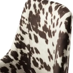 Office Furniture-Kirkland's Home Brown And White Upholstered Cow Print Office Chair Brown/White