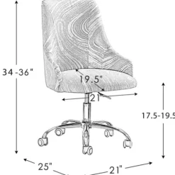 Office Furniture-Kirkland's Home Brown And White Upholstered Cow Print Office Chair Brown/White