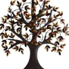 Wall Plaques-Kirkland's Home Brown Autumn Tree Metal Wall Plaque Brown/Orange