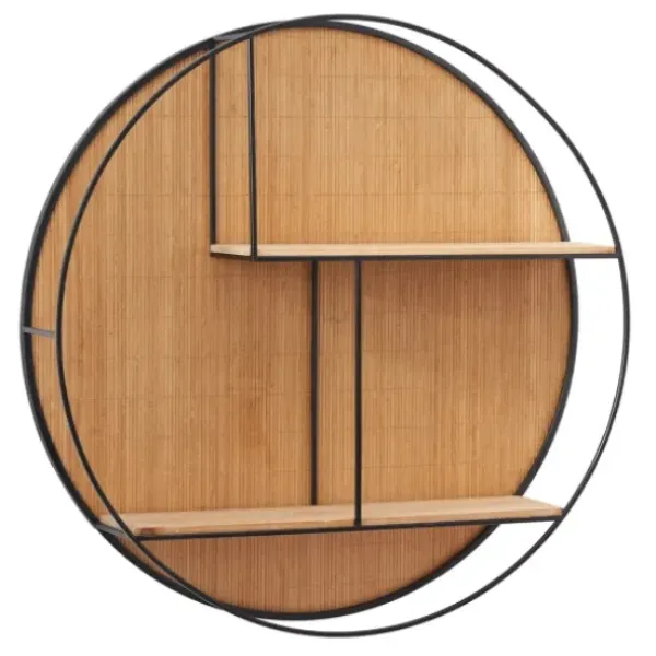Shelves-Kirkland's Home Brown Bamboo Modern Wall Shelf