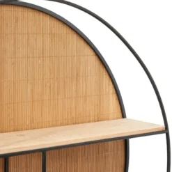 Shelves-Kirkland's Home Brown Bamboo Modern Wall Shelf