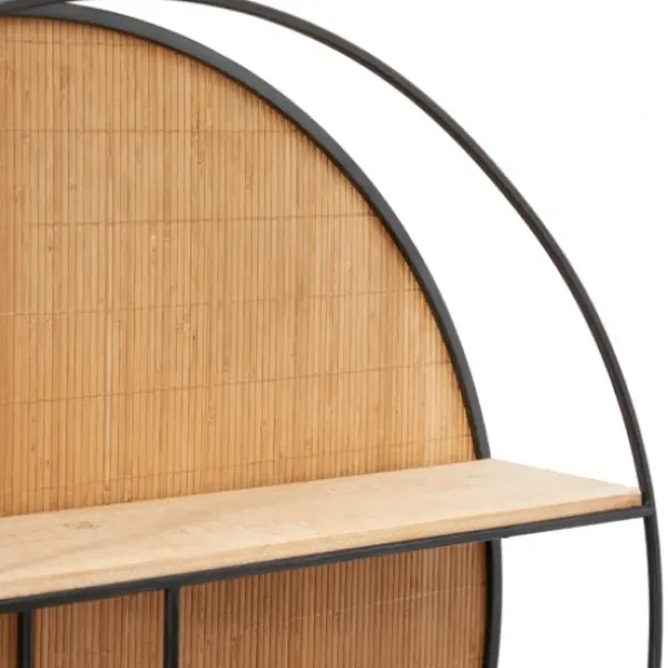 Shelves-Kirkland's Home Brown Bamboo Modern Wall Shelf