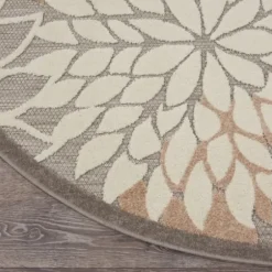 Outdoor Rugs-Kirkland's Home Brown Bordered Outdoor Area Rug, 5X7 Brown/Tan