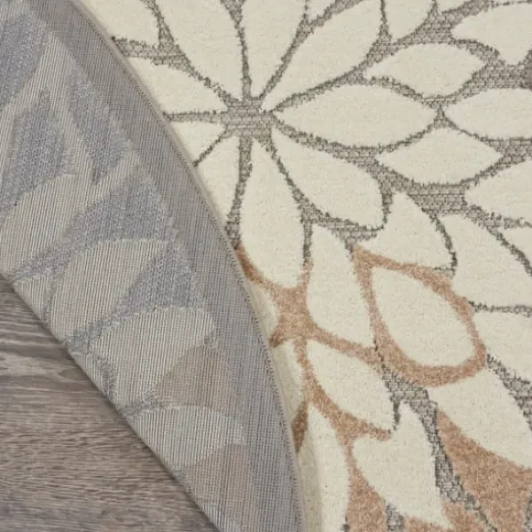 Outdoor Rugs-Kirkland's Home Brown Bordered Outdoor Area Rug, 5X7 Brown/Tan