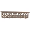 Shelves-Kirkland's Home Brown Carved Scroll Wooden Wall Shelf