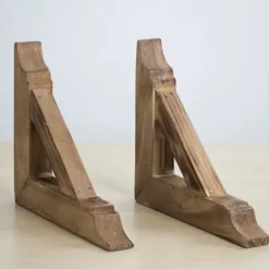 Shelves-Kirkland's Home Brown Corbel Shelf Brackets, Set Of 2