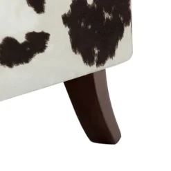 Accent Chairs-Kirkland's Home Brown Cow Print Upholstered Accent Chair Brown/Ivory