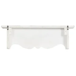 Shelves-Kirkland's Home Brown Distressed Carved Wood Wall Shelf