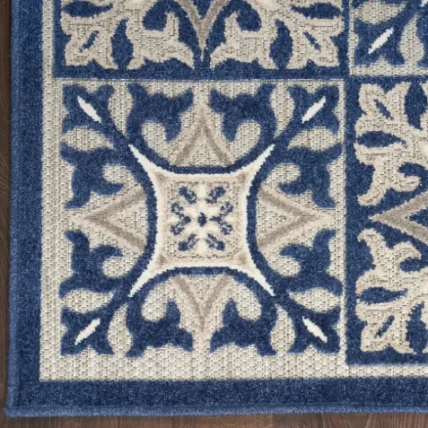 Outdoor Rugs-Kirkland's Home Brown Floral Medallion Outdoor Area Rug, 5X7 Brown/Multi