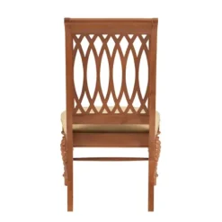 Dining Chairs-Kirkland's Home Brown Hollywood Regency Dining Chairs, Set Of 2 Tan