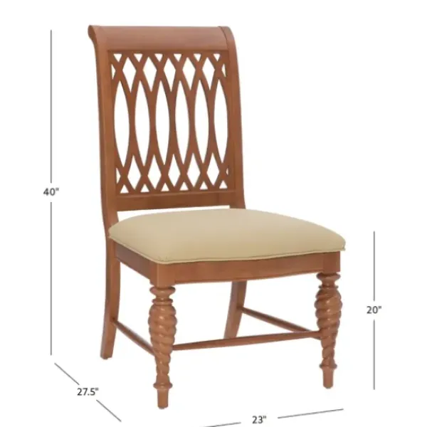 Dining Chairs-Kirkland's Home Brown Hollywood Regency Dining Chairs, Set Of 2 Tan