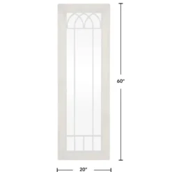Decorative Mirrors-Kirkland's Home Brown Larissa Arched Window Leaning Mirror