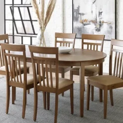 Dining Tables-Kirkland's Home Brown Leaf Wooden Dining Table