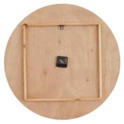 Clocks-Kirkland's Home Brown Neutral Element Wall Clock White