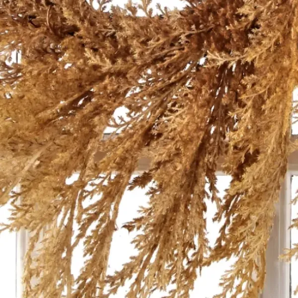 Wreaths-Kirkland's Home Brown Pampas Grass Harvest Wreath Brown/Tan