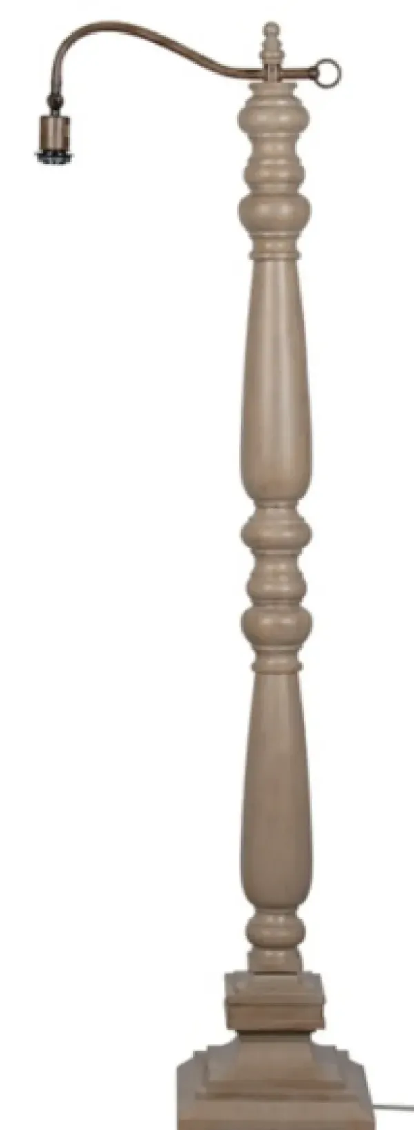 Floor Lamps-Kirkland's Home Brown Resin Task Shade Floor Lamp Tan