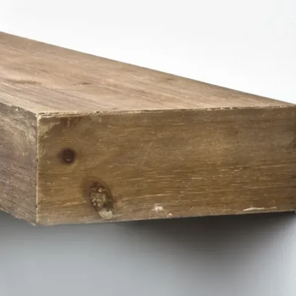 Shelves-Kirkland's Home Brown Rustic Floating Wooden Shelf