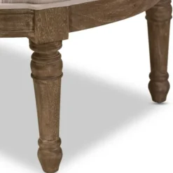 Accent Chairs-Kirkland's Home Brown Striped Upholstered Accent Chair Brown/Tan/White