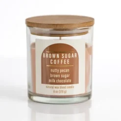 Candles-Kirkland's Home Brown Sugar Coffee Jar Candle White