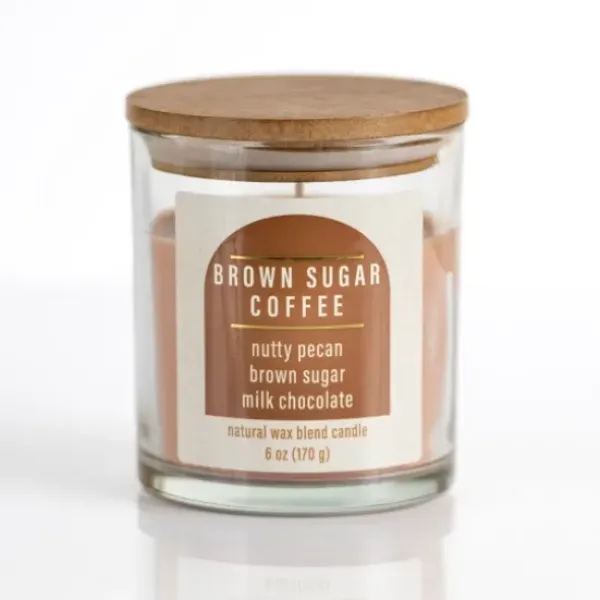 Candles-Kirkland's Home Brown Sugar Coffee Jar Candle White