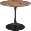 Dining Tables-Kirkland's Home Brown Wood And Black Metal Bistro Dining Table