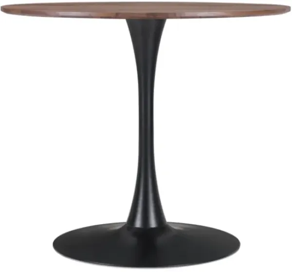 Dining Tables-Kirkland's Home Brown Wood And Black Metal Bistro Dining Table