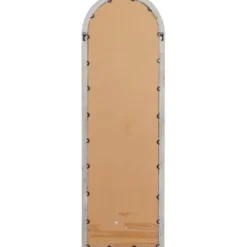Decorative Mirrors-Kirkland's Home Brown Wood And Glass Arched Windowpane Mirror