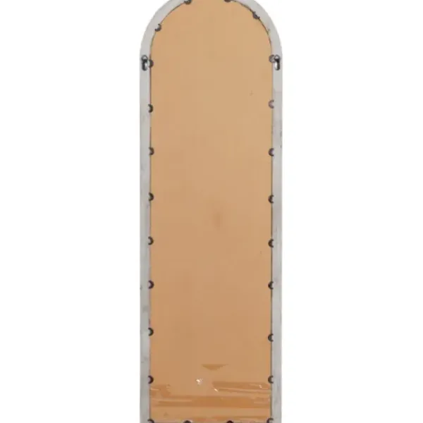 Decorative Mirrors-Kirkland's Home Brown Wood And Glass Arched Windowpane Mirror