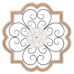 Wall Plaques-Kirkland's Home Brown Wood And Metal Farmhouse Wall Plaque Brown/White/Black