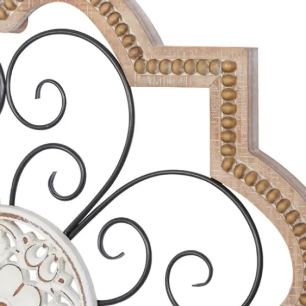 Wall Plaques-Kirkland's Home Brown Wood And Metal Farmhouse Wall Plaque Brown/White/Black