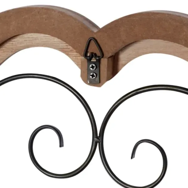 Wall Plaques-Kirkland's Home Brown Wood And Metal Farmhouse Wall Plaque Brown/White/Black