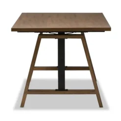 Office Furniture-Kirkland's Home Brown Wood And Metal Linear Base Desk