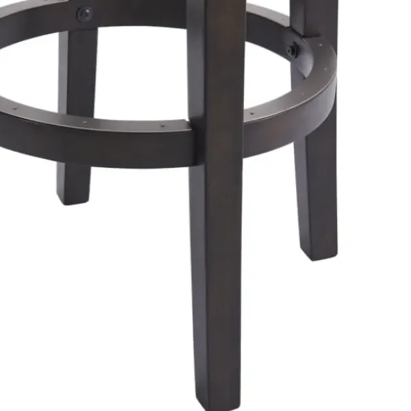 Bar Stools & Counter Height Stools-Kirkland's Home Brown Wood Backless Swivel 2-Pc. Bar Stool Set Gray