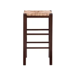Bar Stools & Counter Height Stools-Kirkland's Home Brown Wood Grass Backless 2-Pc. Counter Stool Set Tan