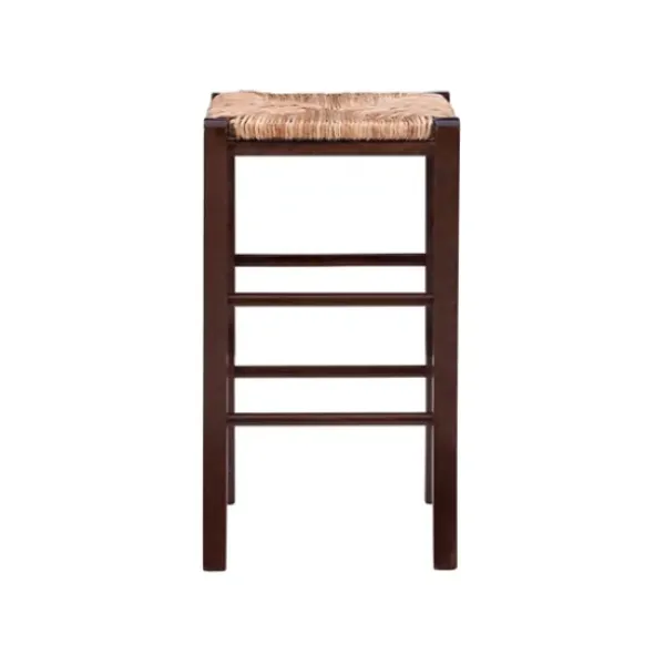 Bar Stools & Counter Height Stools-Kirkland's Home Brown Wood Grass Backless 2-Pc. Counter Stool Set Tan