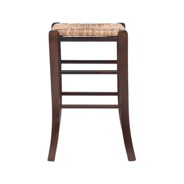 Bar Stools & Counter Height Stools-Kirkland's Home Brown Wood Grass Backless 2-Pc. Counter Stool Set Tan
