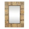 Decorative Mirrors-Kirkland's Home Brown Wood Paneled Frame Wall Mirror