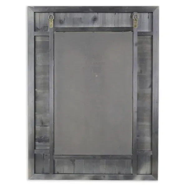 Decorative Mirrors-Kirkland's Home Brown Wood Paneled Frame Wall Mirror