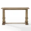 Console Tables-Kirkland's Home Brown Wood Pedestal Base Console Table