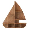 Shelves-Kirkland's Home Brown Wood Sailboat Wall Shelf