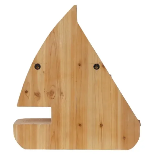 Shelves-Kirkland's Home Brown Wood Sailboat Wall Shelf