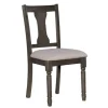 Dining Chairs-Kirkland's Home Brown Wood Upholstered Dining Chairs, Set Of 2 Brown/Gray