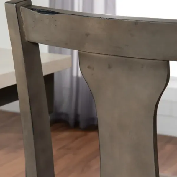 Dining Chairs-Kirkland's Home Brown Wood Upholstered Dining Chairs, Set Of 2 Brown/Gray