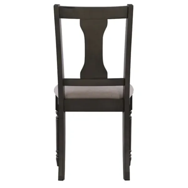 Dining Chairs-Kirkland's Home Brown Wood Upholstered Dining Chairs, Set Of 2 Brown/Gray