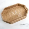 Decorative Trays-Kirkland's Home Brown Wood Welcome To Our Home Tray Brown/Black