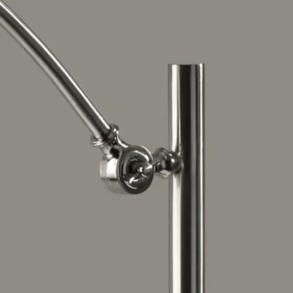 Floor Lamps-Kirkland's Home Brushed Adjustable Arm Floor Lamp Silver