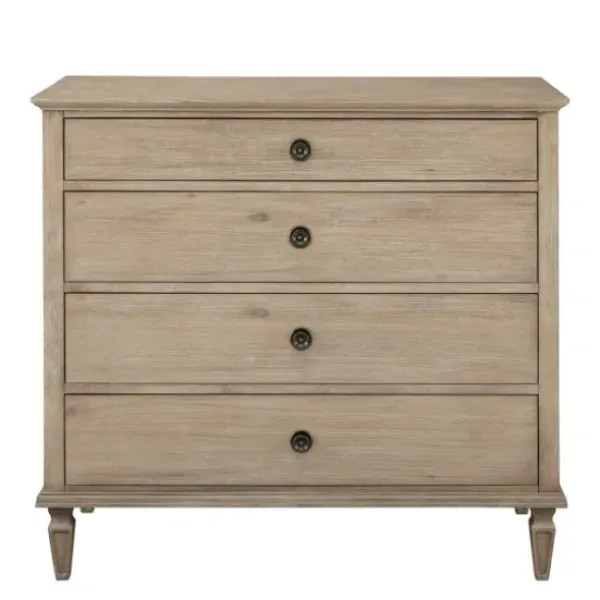 Dressers & Chests-Kirkland's Home Brushed Birch 4-Drawer Wooden Dresser Tan
