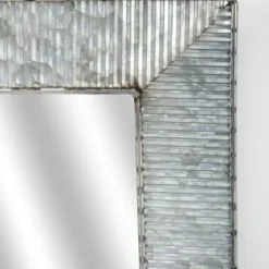 Decorative Mirrors-Kirkland's Home Brushed Galvanized Wall Mirror, 22X22 In.